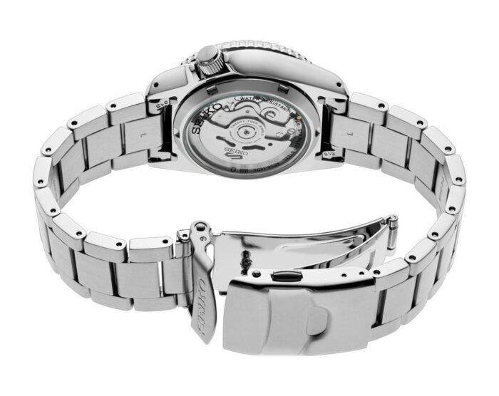 Seiko 5 Sports SKX Street Denim Blue Dial Silver Steel Strap Watch for Men - SRPL77K1 - Image 11